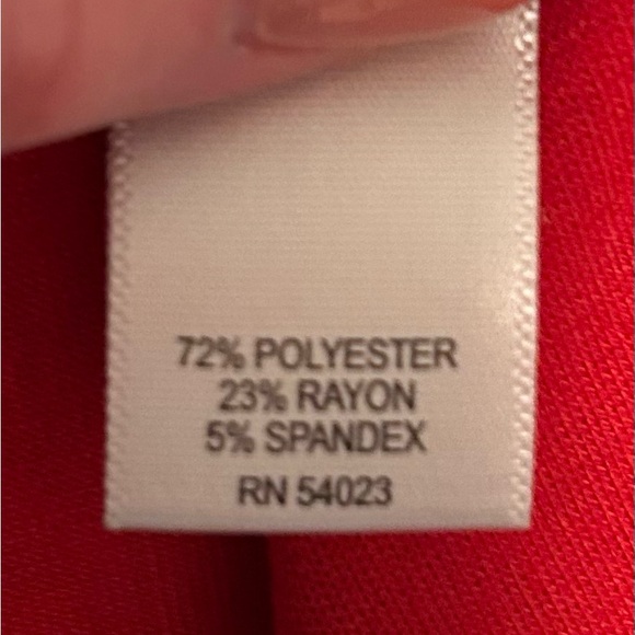 Banana Republic Red Fit and Flare Midi Dress - Picture 10 of 10